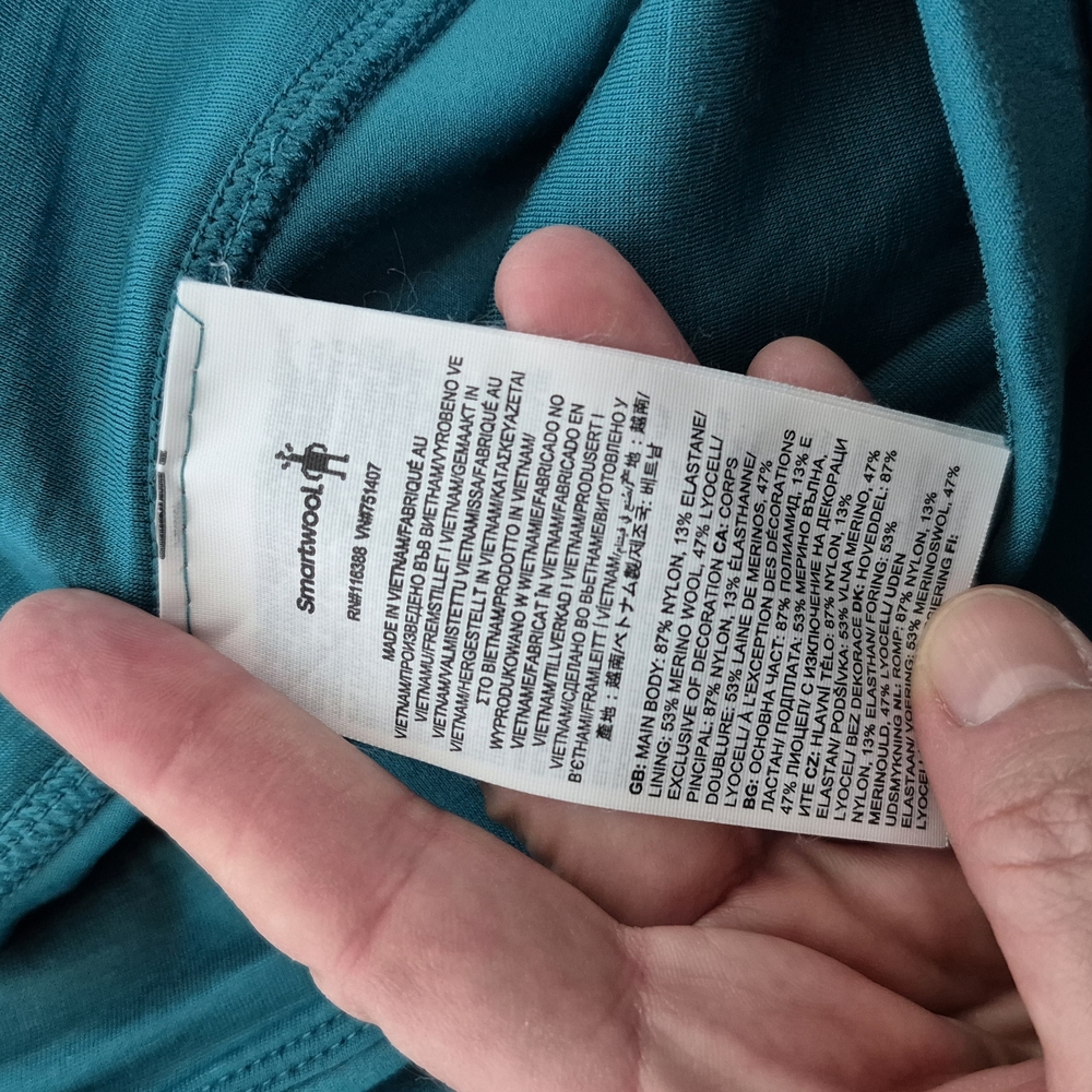 Smartwool Teal Performance Leggings - Picture 9 of 12